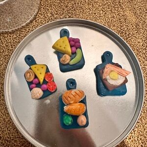 Colorful Ceramic Cheese Board Set